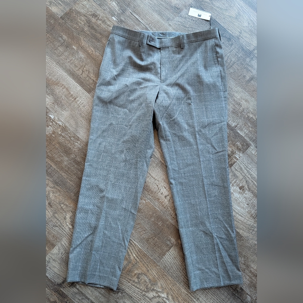 Gray Plaid Trousers